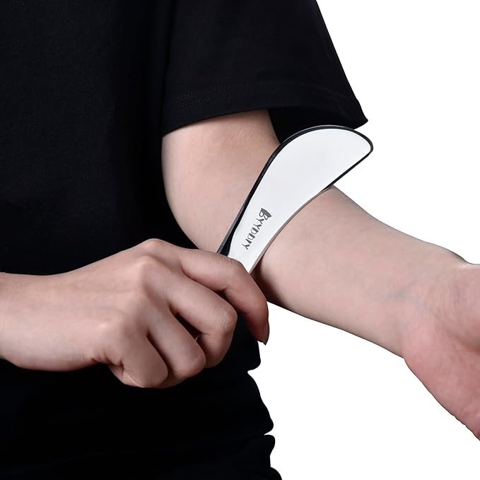 BYYDDIY Gua Sha Trigger Point Massage Tool & Muscle Scraper Tool -Thumb Protector,Deep Tissue Massage,Scraping Massage Tools (Ts)