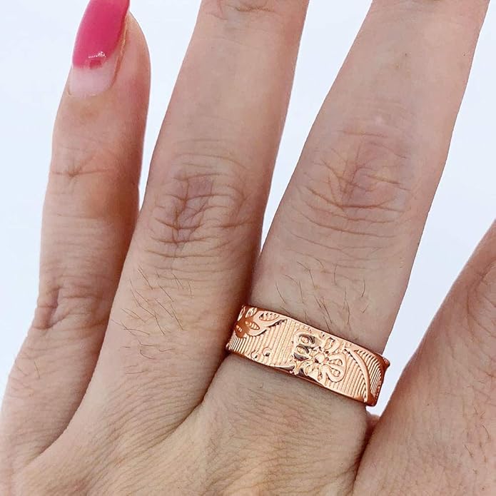 LONGRN-Magnetic Copper Ring adjustable size for Arthritis for Women