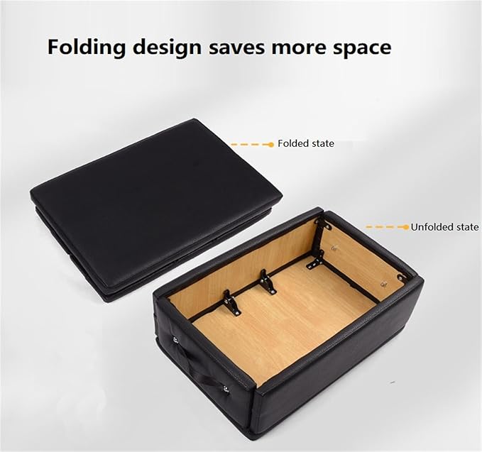 Fold Yoga Box for Reformer 24.4X 17 X 9 Inch Pilates Reformer Box, Premium PU and Wood Pilates Sitting Box, Home Use Pilates Bed/Pliates Reformer Machine Accessories