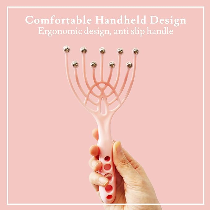 GSHOW Head Scalp Massager Hair Scratcher Massage Comb Portable Scalp Stress Relax Tool