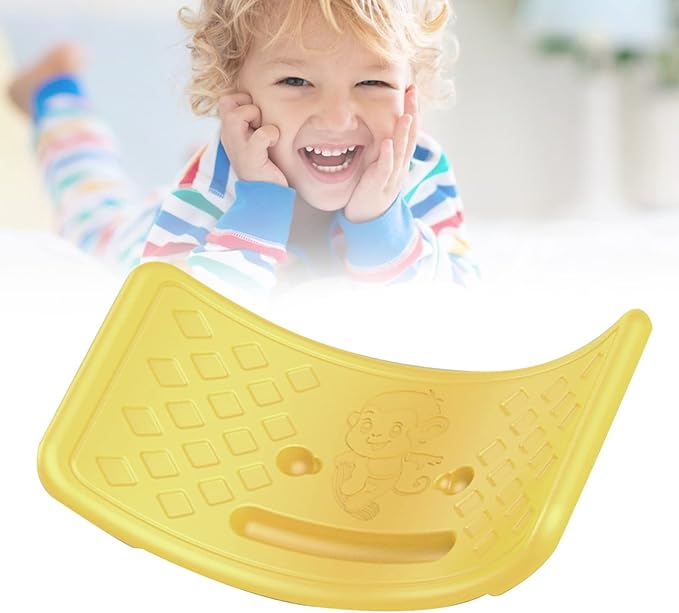 Rocker Board Balancing Training,Balance Board, Plastic Balance Seesaw Board with Elastic Ball, Improves Motor Skills and Build Core Strength, for Kids Toddlers Teens Balance Training, Balance boa