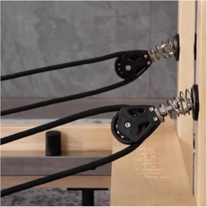Pilates Reformer Pull Rope Belt Hardware Professional Strap,Compatible For Seated Balance Exercise Equipment Core Bed Accessories(2.78M Black)