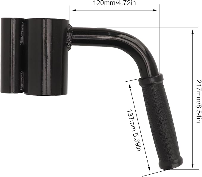 T Bar Row Platform Handle Attachment for Strength Training Deadlifts Rows Squats Shoulder Presses Portable Iron Construction Multi Muscle Group Workout Equipment for Gym