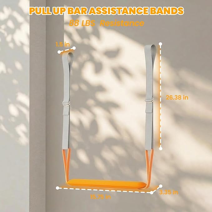 Foldable Pull Up Bar Free Standing Multi-function Power Tower Dip Bar with Assistance Bands Home Gym Strength Training Equipment