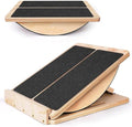Saker 6-Angle Slant Board & Balance Board, Slant Boards for Exercise, Adjustable 40° Incline & Balance Board - 6-Angle Non-Slip Wooden Trainer for Squats, Calf Stretch, Stability Workouts