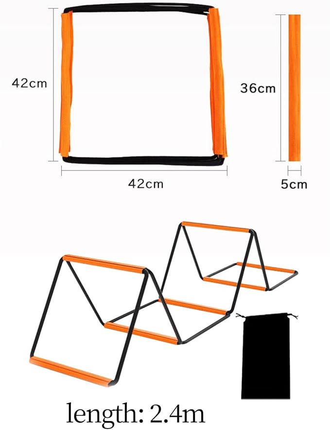 Football Agility Ladder Workout Ladder Coordination Folding Stairs with Carry Bag Training Equipment Agility Training Ladder