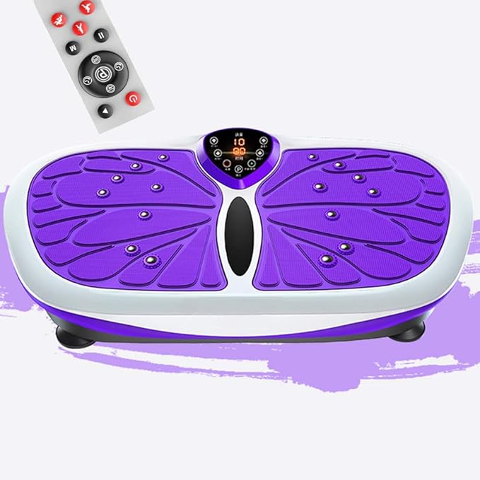 Vibration Exercise Machine,Vibration Platform Machines,99 Speed Adjust,Smart Screen,Low Noise,Load Bearing 150Kg,for Home Fitness (Purple)