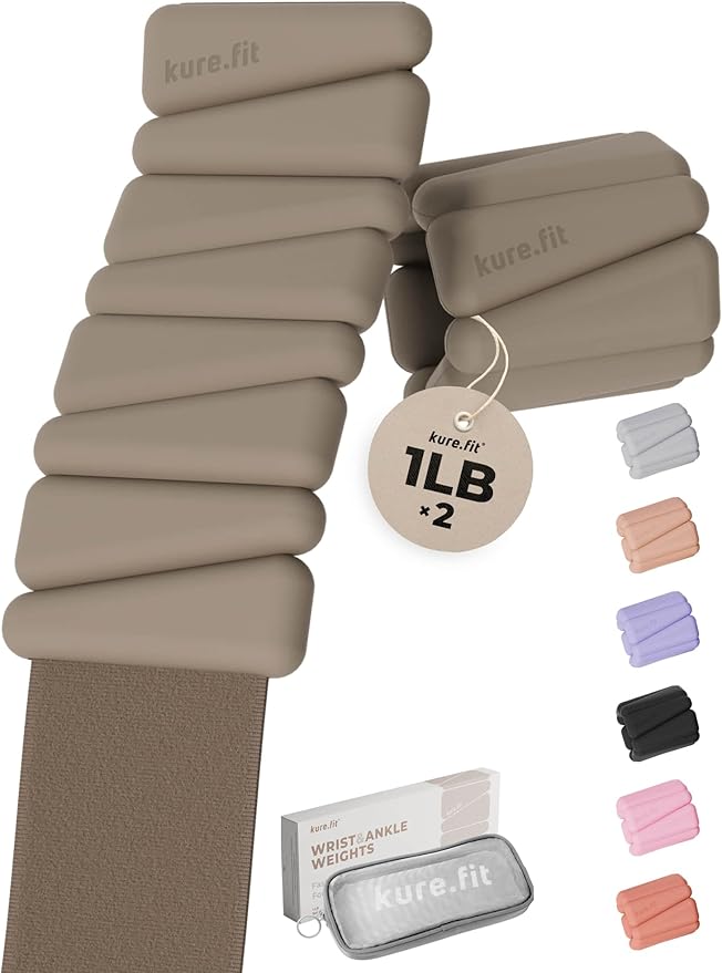 Pilates Weight | Wrist & Ankle Weights for Women | Weighted Bangles | 1LB/ 2LB Each (Set of 2)