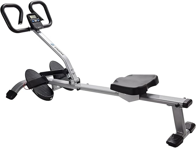 Stamina Pro InMotion Rower, Full Body Cardio Exercise Home Gym Fitness Machine - with 6 Resistance Levels, InTouch Monitor, and App Access