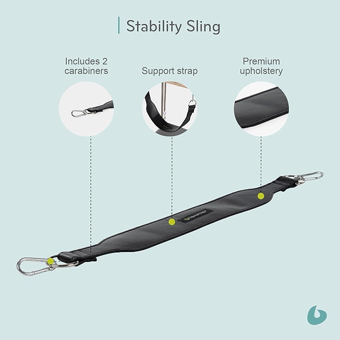 Balanced Body Stability Sling, Guided Support for Core and Back, Trapeze Table (Cadillac) Pilates Machine Equipment, Workout Equipment for Home Gym or Pilates Studio