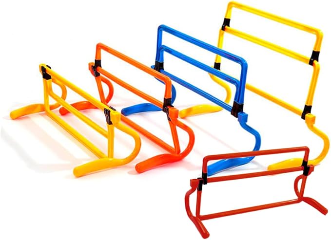 Removable Agility Hurdles for Soccer Training Exercise Equipment Ultra Stable Base for Speed Agility Practice Essential Football Training Obstacles Red