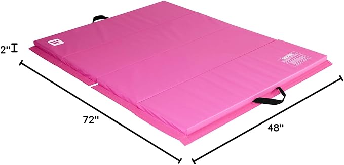 We Sell Mats - 4 ft x 6 ft x 2 - Personal Fitness & Exercise Mat for Home Workout - Lightweight and Folds for Carrying – All Purpose Gym Mat – Thick Mat for Yoga, Pilates, Stretches, Floor Exercises