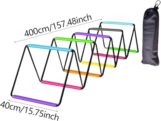 Agility Ladder Jumping Hurdles for Men Women and Kids Flexible Football Footwork Ladders Speed Ladder for Outdoor Sports
