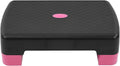 Fitvids 18" Aerobic Step Platform, Workout Stepper with Adjustable 2 Stackable Risers 3" 5.5" for Home Gym Small Space, Exercise Step, Multiple Option