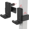 Kipika J-Hooks for 2'x2'and 3'x3' Power Rack - Bottom Reinforced Steel Hooks with Rubber Pad - Set of 2