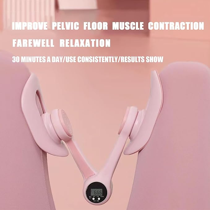 360° Thigh Master & Pelvic Floor Exerciser for Women - Leg Toner with Adjustable Resistance, Home Workout Equipment (Pink - Count)