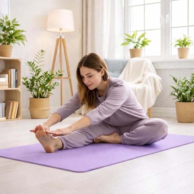 WHITECLOUDZ Yoga kit, 7-Piece Yoga Mat Set for Home Workouts, Thick Yoga Mat, Yoga Blocks, Strap, Yoga Towels & Carrying Bag, Exercise Mat with Yoga Equipment for Women & Men, Enhance Yoga Practice