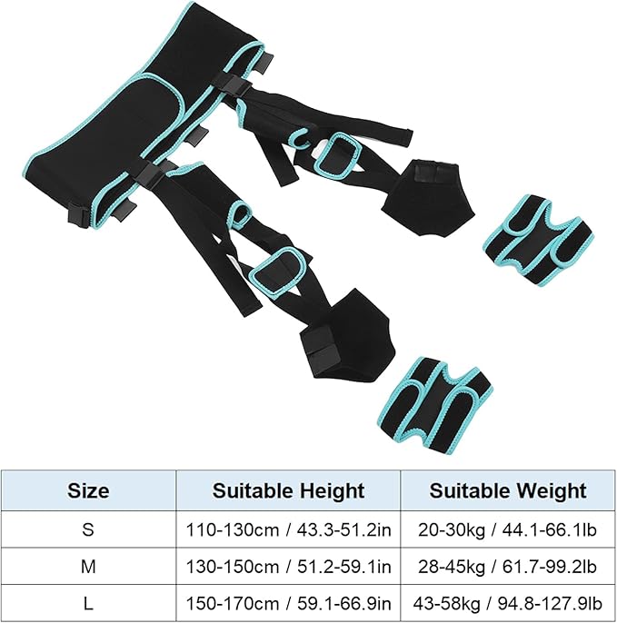 Agatige Leg Corrector Strap, High Elasticity O X Type Leg Correction Bandage Legs Posture Corrector Brace Foot Correction Belt for Adults(L(59.1-66.9in))