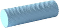 Foam Yoga Column - Solid Massage Roller - Foam Rollers for Muscle Massage for Barre and Fitness - Slimming and Muscle Recovery Tool - for Home, Gym, and Travel (Blue)