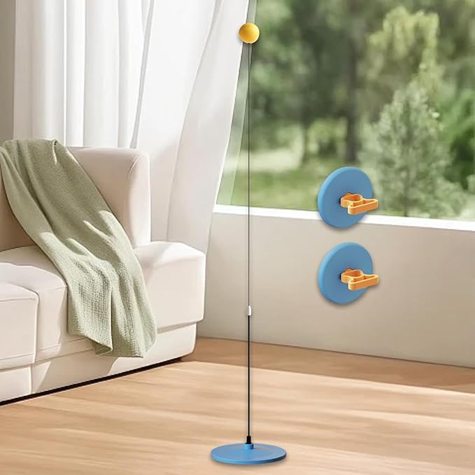 Yiju Boxing Reaction Ball Reflex Ball Fitness Adjustable Height Exercise with Suction Cup Base Speed Ball Table Tennis Trainer