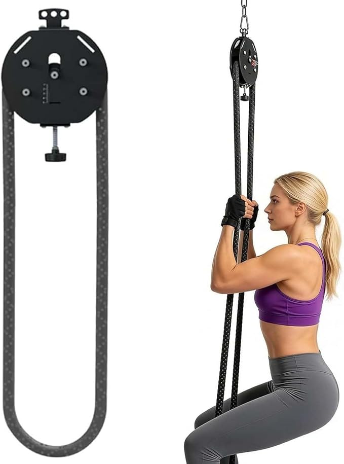 Endless Rope Training System, Portable Home Gym Pulley, Offers A Practical Solution. Urable Construction, It Supports Effective Workouts For Arms, Back, And Overall Fitness.