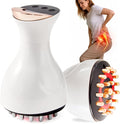 Sciatica Pain Relief Devices – Deep Tissue Massager with Multi-Mode Technology, Heat & Light, Targeted Relief for Sciatic Nerve & Lower Back Pain (White)