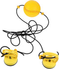 Hanging Boxing Speed Ball Kit with Elastic Pull Rope for Responsive Reaction Ball for Fitness and Coordination Random Black Yellow Color