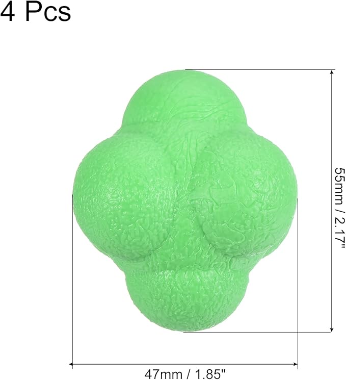 PATIKIL Bounce Reaction Balls Coordination Training Ball, Agility Trainer TPR High Difficulty for Speed Reflex