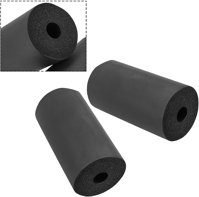 Foam Roller Pad Replacement for Leg Curl and Extension Machines, for Home and Gym Workout Equipment, Fits 20-22mm Tube Diameter