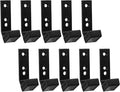 BESTonZON 10pcs Barbell Squat Rack J Hooks Heavy Duty Plastic Resistance Bands Holder Power Rack Attachments Weight Storage for Home Gym Strength Training