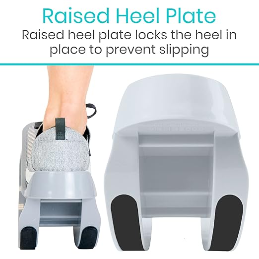 Vive Foot Rocker - Calf Stretcher for Achilles Tendinitis, Heel, Feet, Shin Splint, Plantar Fasciitis Pain Relief - Stretches Strained Leg Muscle - Ankle Wedge Stretch Improves Flexibility (Small)