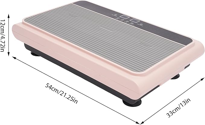 Vibration Plate Exercise Machine, Adjustable Vibrate Stand Shake Board with Remote Control, Whole Body Workout Vibration Fitness Platform for Home, School Rooms, Offices, 264.55 lbs Capacity