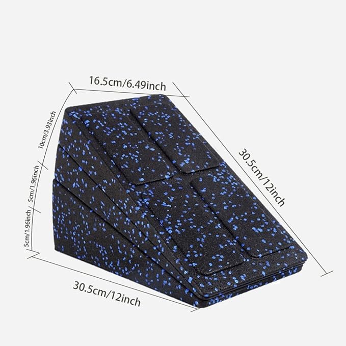 3pc Leg Stretcher Foot Squat Wedge Foam Slant Board for Squats Calf Raise Block Yoga Wedge Equipment Easy to Use