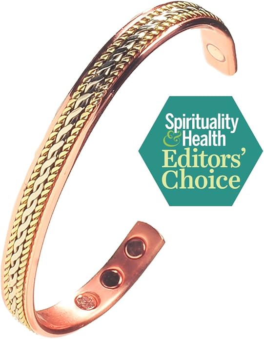 Earth Therapy Elegant Design Magnetic Field Copper Bracelets with Ultra Strength Magnets - Unisex - Adjustable