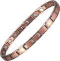 Copper Ankle Bracelets for Women for Arthritis, 9.44inch Pure Copper Magnetic Anklet, with 3500 Gauss Magnets, Copper Jewelry Gifts