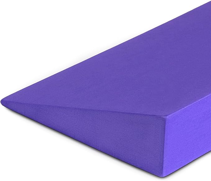 Yoga Studio Lightweight EVA Non-Slip Slanting Yoga Pilates Wedge | Sports Wedge for Squats Pushups Pressups | Supportive Wedge Riser Block - 50 x 15 x 5cm