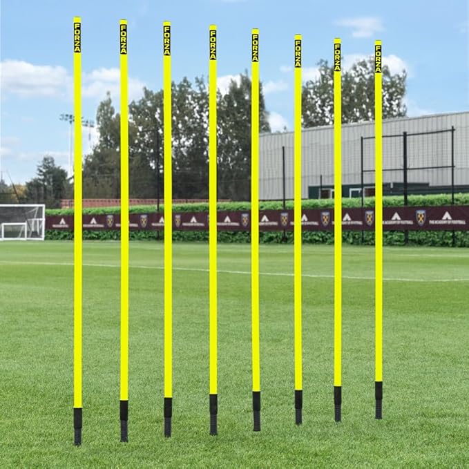 NWS Forza Spring Loaded Agility Poles | Improve Endurance, Speed & Footwork - Available in Packs of 8 or 16