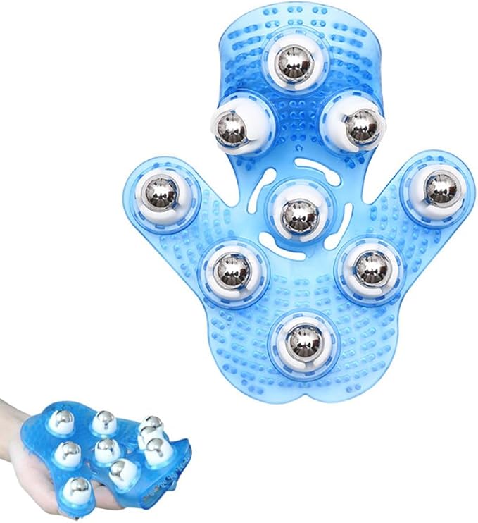 Manual Massage Ball Roller Small Handheld Massage Therapy and Relax Tool Body Massager Gloves Leg Massage Tools for Muscle Tension Relief Neck Back Joint Shoulder Foot Hand Thigh Tummy Butt