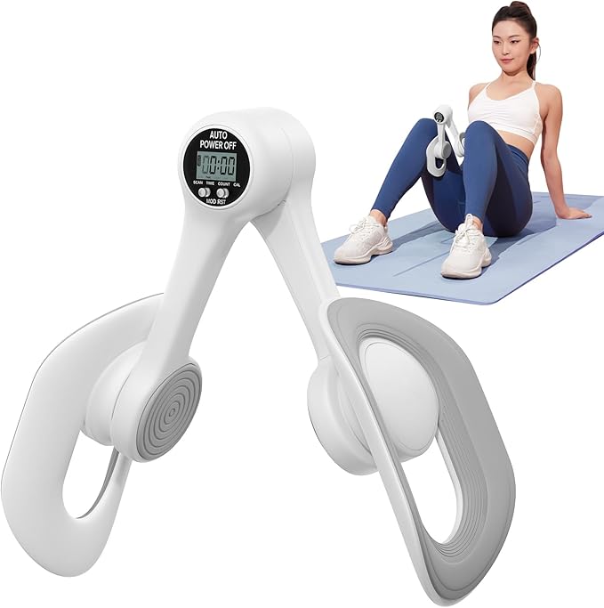 MERACH Thigh Trainer, Pelvic Floor Exercise Devices with Display Counter, Inner Thigh Exerciser for Women, Home Fitness Equipment for Hip/Leg/Butt