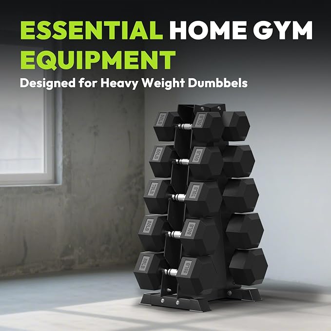 Dumbbell Rack A Frame Weight Rack Stand Dumbbell Weight Storage for Home Gym, Space-Saving Weight Stand for Home Gym