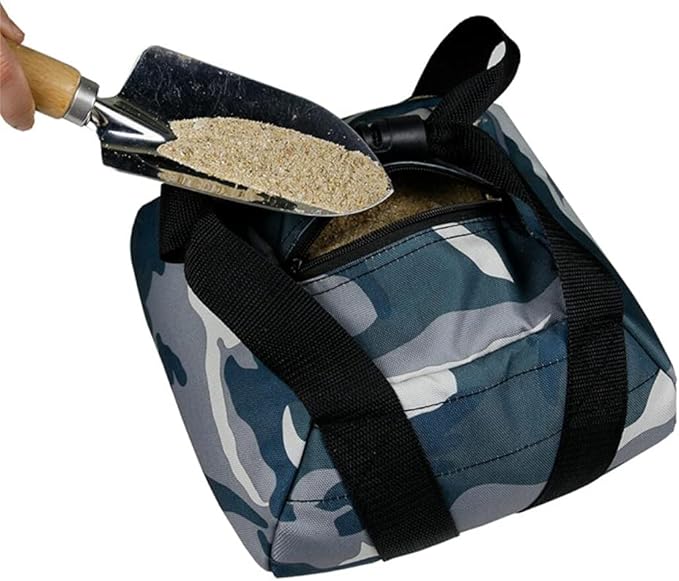 Camouflage Weightlifting Training Sandbag Kettlebell Sandbag, Adjustable Canvas Soft Sand Bag with Handles, Weightlifting Dumbbell for Home Training Fitness Yoga Workout