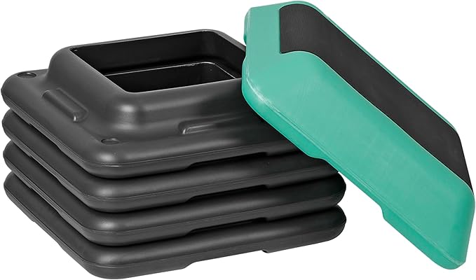 Step Aerobic Platform,16" x 16" Step Adjustable High Step Aerobic Platform with 6"- 8"-10"-12", Home Gym Exercise Fitness Workout Equipment