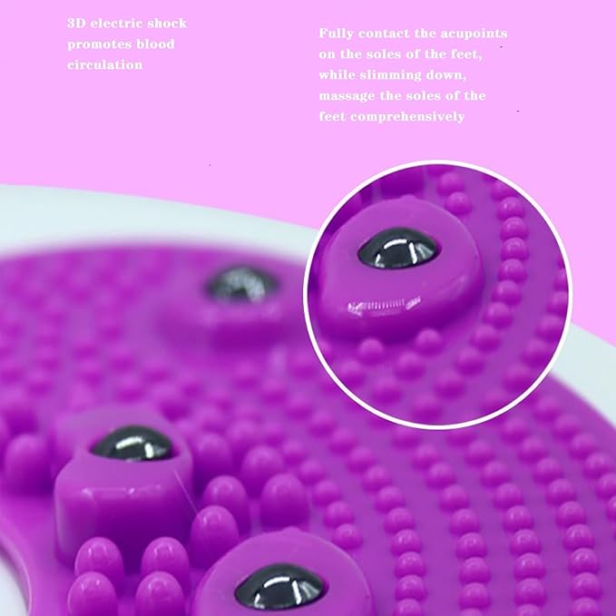 Waist Whisper Ab Twist Waist Disc Board,Waist Slimming Balance Board Exercise with Massage Foot Sole- Home Fitness Gym for Weight Loss/Cardio Exercise/Body Shaping