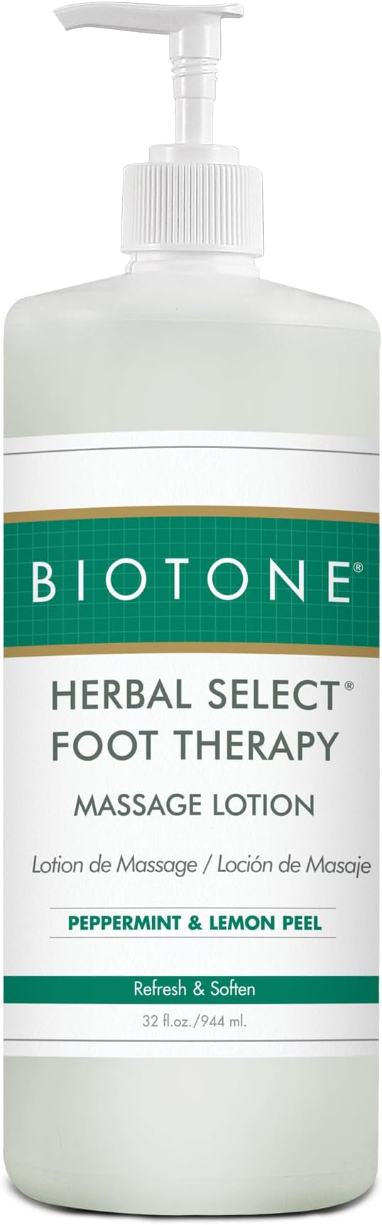 BIOTONE Herbal Select Foot Therapy Massage Lotion - 32 oz