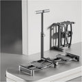 Foldable Ski Machine Ski Simulator Leg Exercise Equipment Weight Loss Thin Legs Pelvic Floor Trainer for at Home Gym(Gris,with armrests)