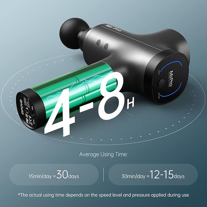 opove M3 Pro 2 Massage Gun Deep Tissue Percussion Muscle Massager for Workout, Handheld Percussive Fascia Gun for Athletes Fast Recovery, 30 Days Long Battery Life, 70lbs Stall Force