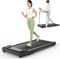 UREVO Walking Pad with Incline, Portable Under Desk Treadmill, 2.5 HP Walking Treadmill Pad for Home and Office, Walking Jogging Running Machine with Remote Control and LED Display