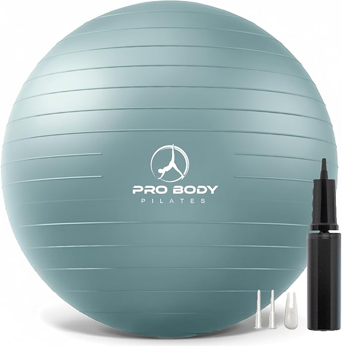 ProBody Pilates Yoga Ball - Exercise Balls, Various Sizes, for Stability, Pregnancy, Workout & Physical Therapy