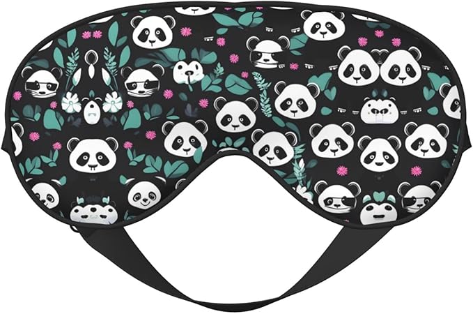 Panda Cute face Head-Mounted Double-Sided Light-Blocking Sleeping Eye mask to Protect Eyes and Relieve Eye Fatigue