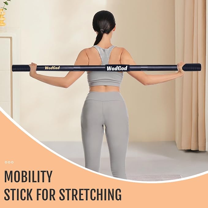 Wooden Yoga Stick,5 Ft Mobility Stick,Adjustable Stretching Stick,Portable Splicable Exercise Stick,Exercise Pole For Balance,Flexibility And Mobility,Stretch Stick,Stick Mobility Training Stick